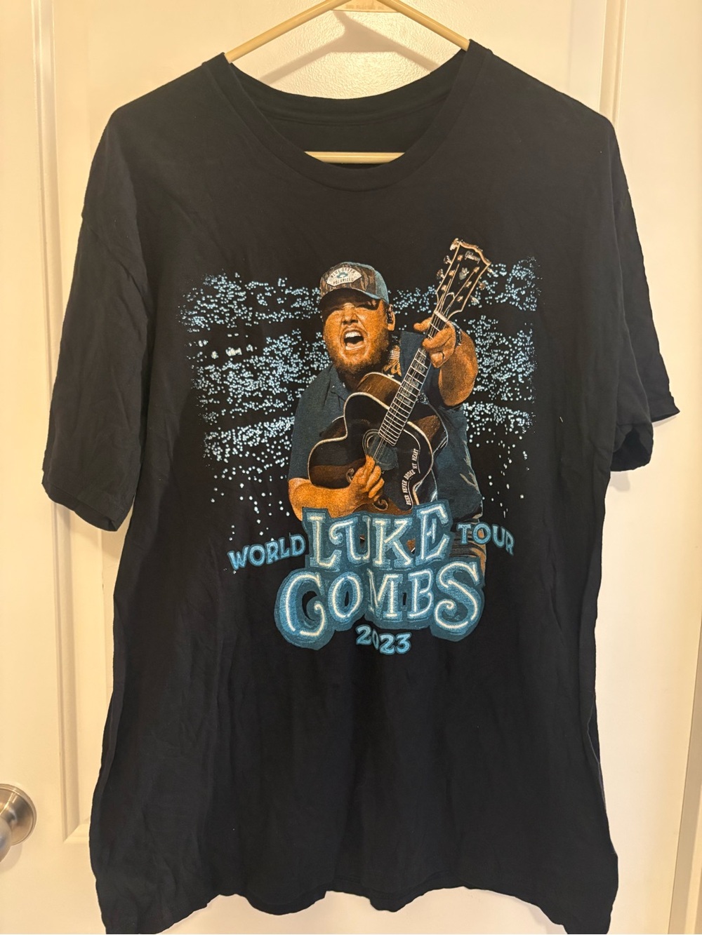 Luke Combs 2023 World Tour Graphic Tee - Black